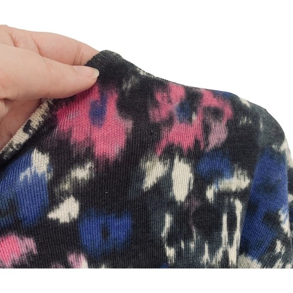 Guinevere Open Front Cardigan Sweater 3/4 Wide Sleeve 100% Merino Wool Casual - Picture 8 of 13